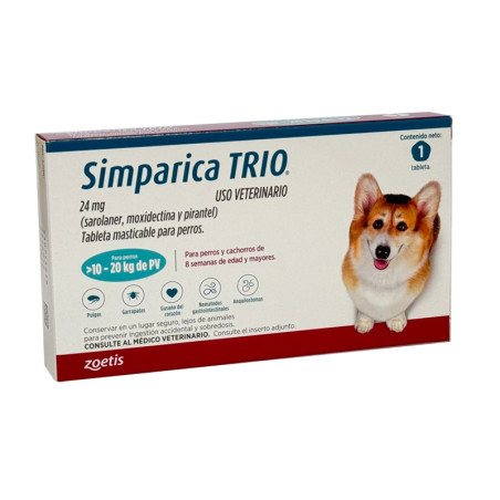 Simparica Trio para Perros | Zoetis | Farmagro Ecuador