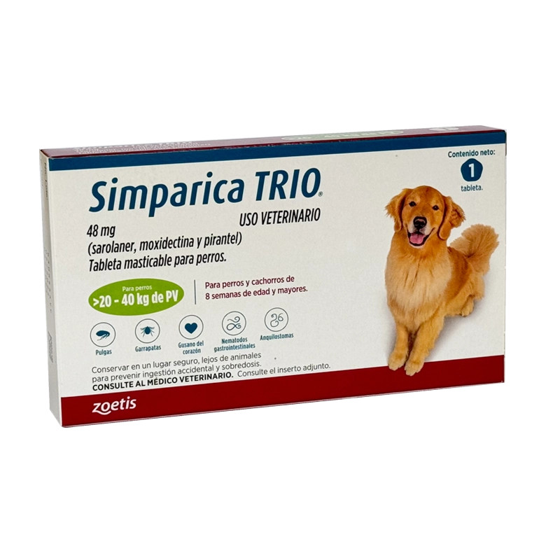 Simparica Trio para Perros | Zoetis | Farmagro Ecuador
